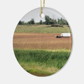 Covered Wagon bei Laura Ingalls Wilder Homestead Keramik Ornament (Links)