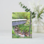 Covered Wooden Bridge Sentinel Pine Postkarte (Stehend Vorderseite)