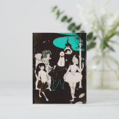 Coverpiece mit Faun und Ballerina Postkarte (Stehend Vorderseite)