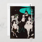 Coverpiece mit Faun und Ballerina Postkarte (Vorne/Hinten)