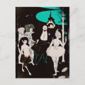 Coverpiece mit Faun und Ballerina Postkarte (Vorderseite)