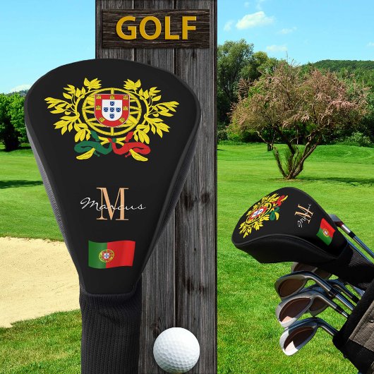 Covers of Portugal & Flag Mit Monogramm Golf Clubs Headcover