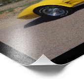 Covettes Rock 1973 C3 Corvette Poster (Ecke)