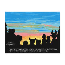 Covey Logic "Camp Life" Postkarte