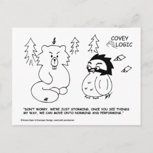 Covey Logic "Storming" Postkarte