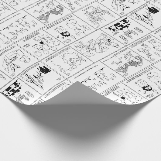 Covey-Logik-Comic-Quadrate Geschenkpapier (Ecke)