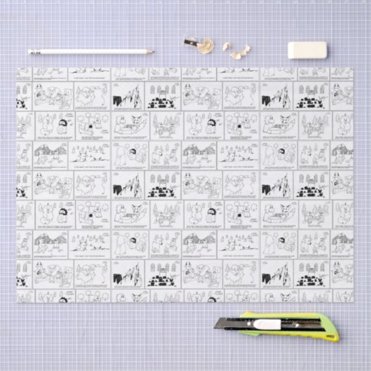 Covey-Logik-Comic-Seidenpapier Seidenpapier (Handwerk)