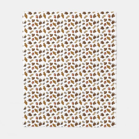 Covey-Logik-Lebewesen-Fleece-Decke Fleecedecke (Vorderseite)