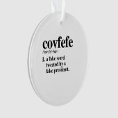 Covfefe Definition - ein Fakewort Ornament (Vorderseite)