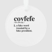 Covfefe Definition - ein Fakewort Ornament (Rückseite)