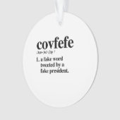 Covfefe Definition - ein Fakewort Ornament (Vorderseite)