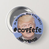 #covfefe Donald Trump tweeten Knopf Button (Vorne & Hinten)