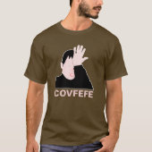 Covfefe facepalm schwarz anpassbar T-Shirt (Vorderseite)