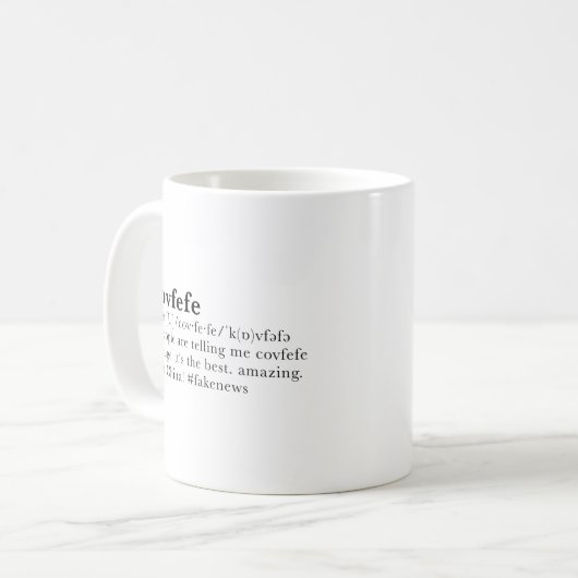 covfefe kaffeetasse (Vorderseite Links)