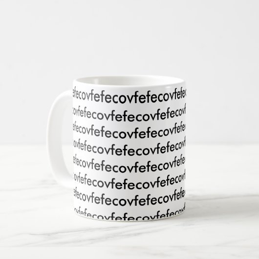 Covfefe Kaffeetasse (Vorderseite Links)