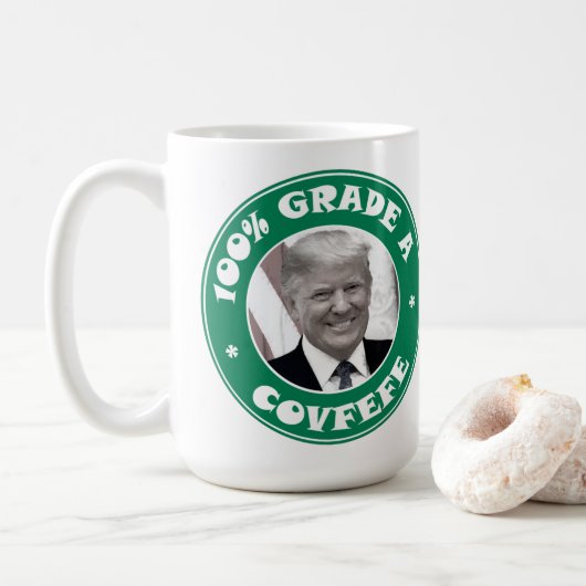 Covfefe Kaffeetasse (Mit Donut)