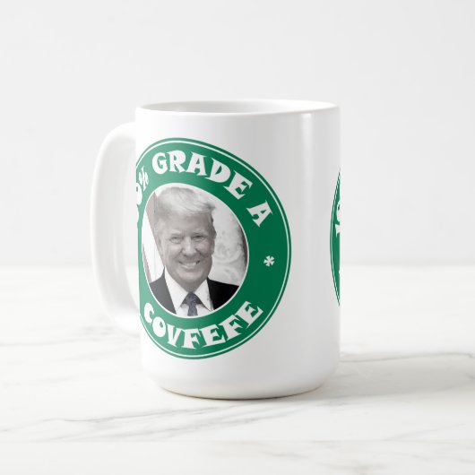 Covfefe Kaffeetasse (Vorderseite Links)