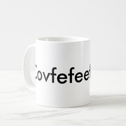 Covfefe Kaffeetasse (Vorderseite Links)