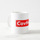 Covfefe Oberste Kasten-Logo-Tasse Donald Trump Kaffeetasse (Vorderseite Links)