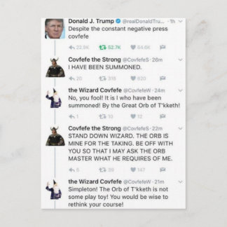 Covfefe Postkarte