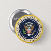 COVFEFE PRÄSIDENTENSiegel Button (Vorne & Hinten)