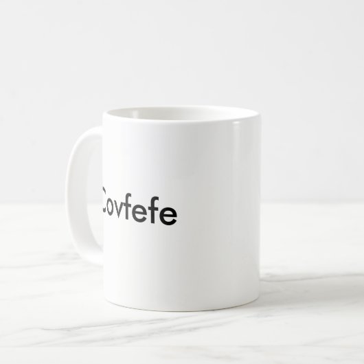 Covfefe Tasse (Vorderseite Links)