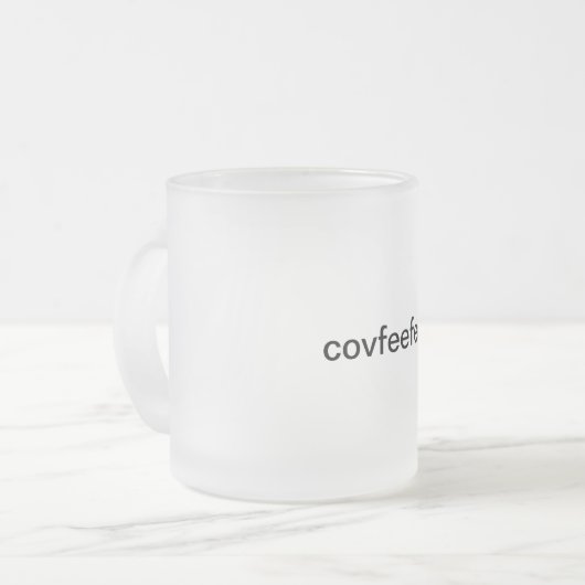 covfefe Tasse ("covfeefee " (Vorderseite Links)