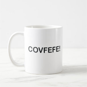 COVFEFE TRUMP TWEETE FEHLVERKAUFT KAFFEETASSE