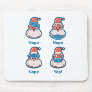 coviale Gesichtsmaske santa claus xmas Mousepad