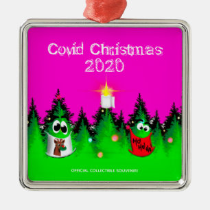 Covianische Weihnachten-lustige maskierte Weihnach Ornament Aus Metall
