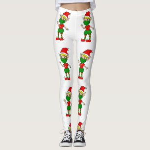 covianische Weihnachtsmaske mit elf Coronavirus Leggings