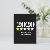 covid19 2020 Schlechtes Jahr Erinnerung Weihnachte Postkarte (Stehend Vorderseite)