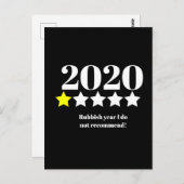 covid19 2020 Schlechtes Jahr Erinnerung Weihnachte Postkarte (Vorne/Hinten)