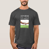COVID19 Broke My Heart, dunkelgrau T-Shirt (Vorderseite)