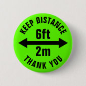 Covid19 Corona Virus Security Button (Vorderseite)