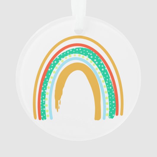 covid19 essenzieller Arbeiter danke dir elf Regenb Ornament (Rückseite)