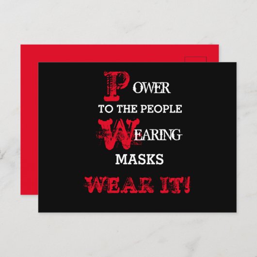 COVID19 POSTCARD POSTKARTE (Vorne/Hinten)