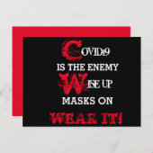 COVID19 POSTCARD POSTKARTE (Vorne/Hinten)