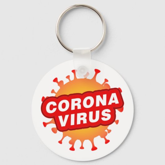Covid19 Schlüsselanhänger CoronaVirus Rundtaste (Vorderseite)