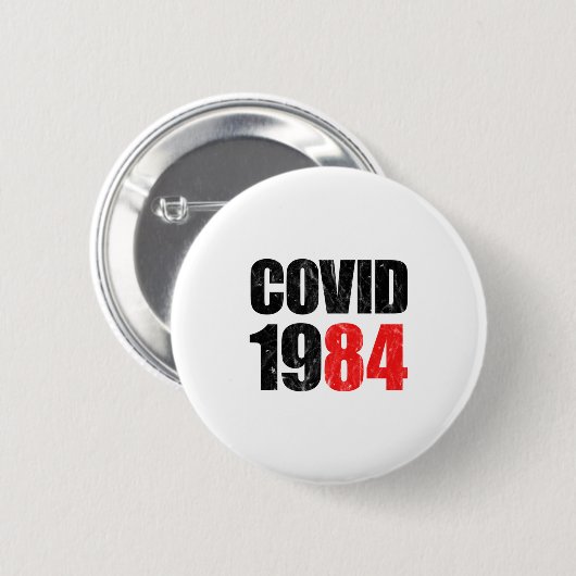 Covid 1984 button (Vorne & Hinten)