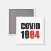 Covid 1984 magnet (Vorderseite/Rückseite)