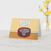 Covid 19 Cartoon für die Selbstisolierung Cat Slee Karte (Gelbe Blume)