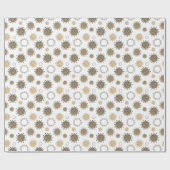 COVID-19 Corona Virus Muster Gold Geschenkpapier (Flach)