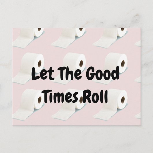 Covid-19 Corona Virus Toilettenpapier rosa Postkarte (Vorderseite)