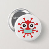 Covid 19 Coronavirus Button (Vorne & Hinten)
