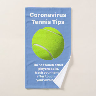 Covid-19 Coronavirus Tennis Tipps Handtuch