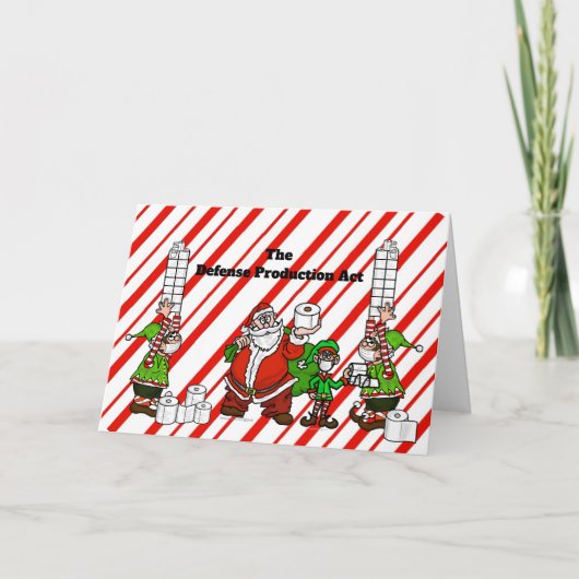 COVID-19 Defense Production Act Weihnachtskarte Karte (Vorderseite)