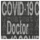 Covid-19 Doktor Extraordinaire Stoff (Nahaufnahme)