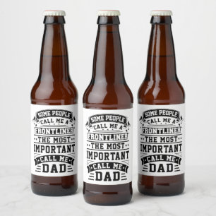 COVID 19 Frontliner Geschenk, das einige Leute mic Bierflaschenetikett