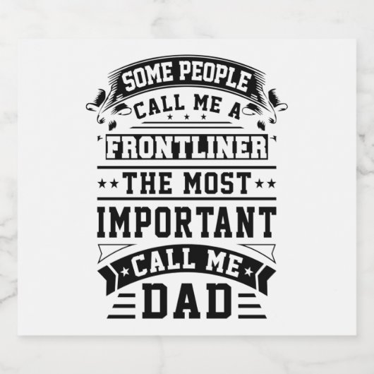 COVID 19 Frontliner Geschenk, das einige Leute mic Bierflaschenetikett (Einzelnes Label)